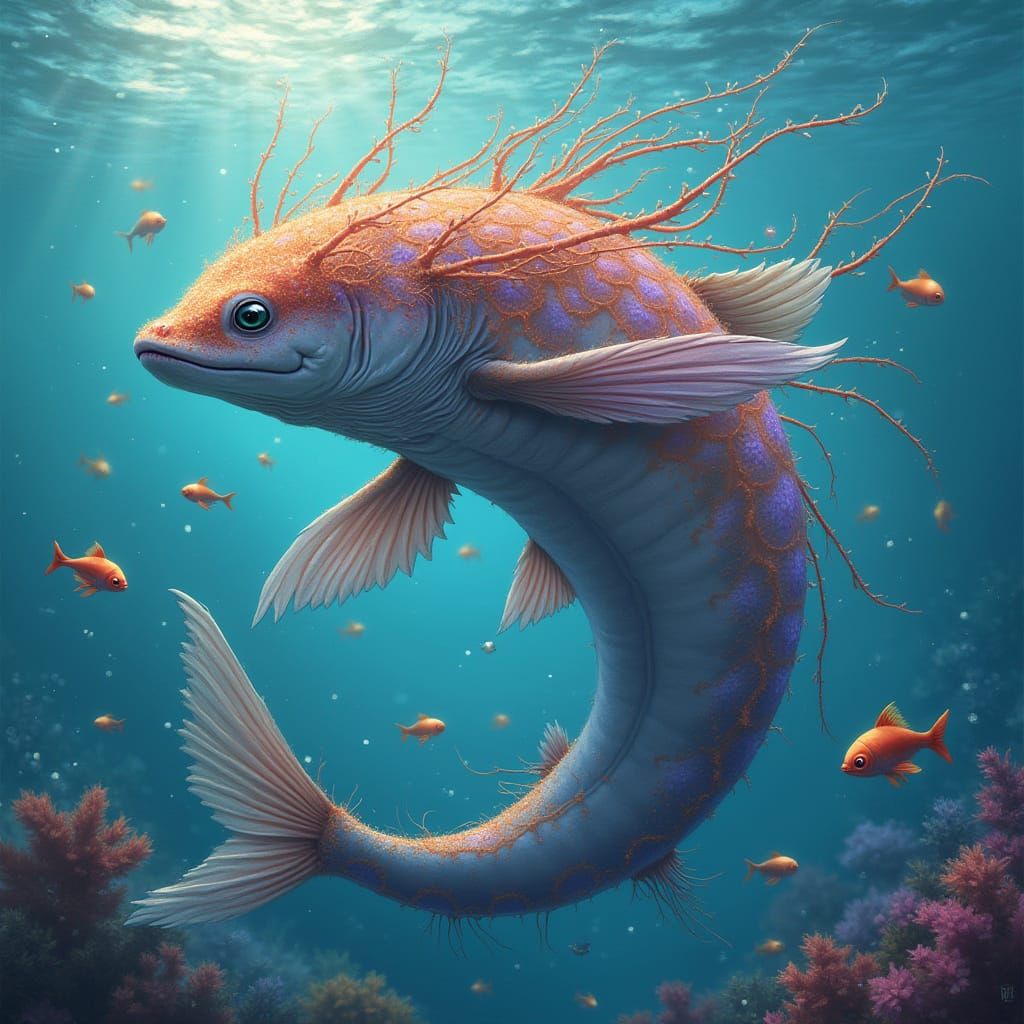 Elegant Mermaid with Siamese Fighting Fish Tail