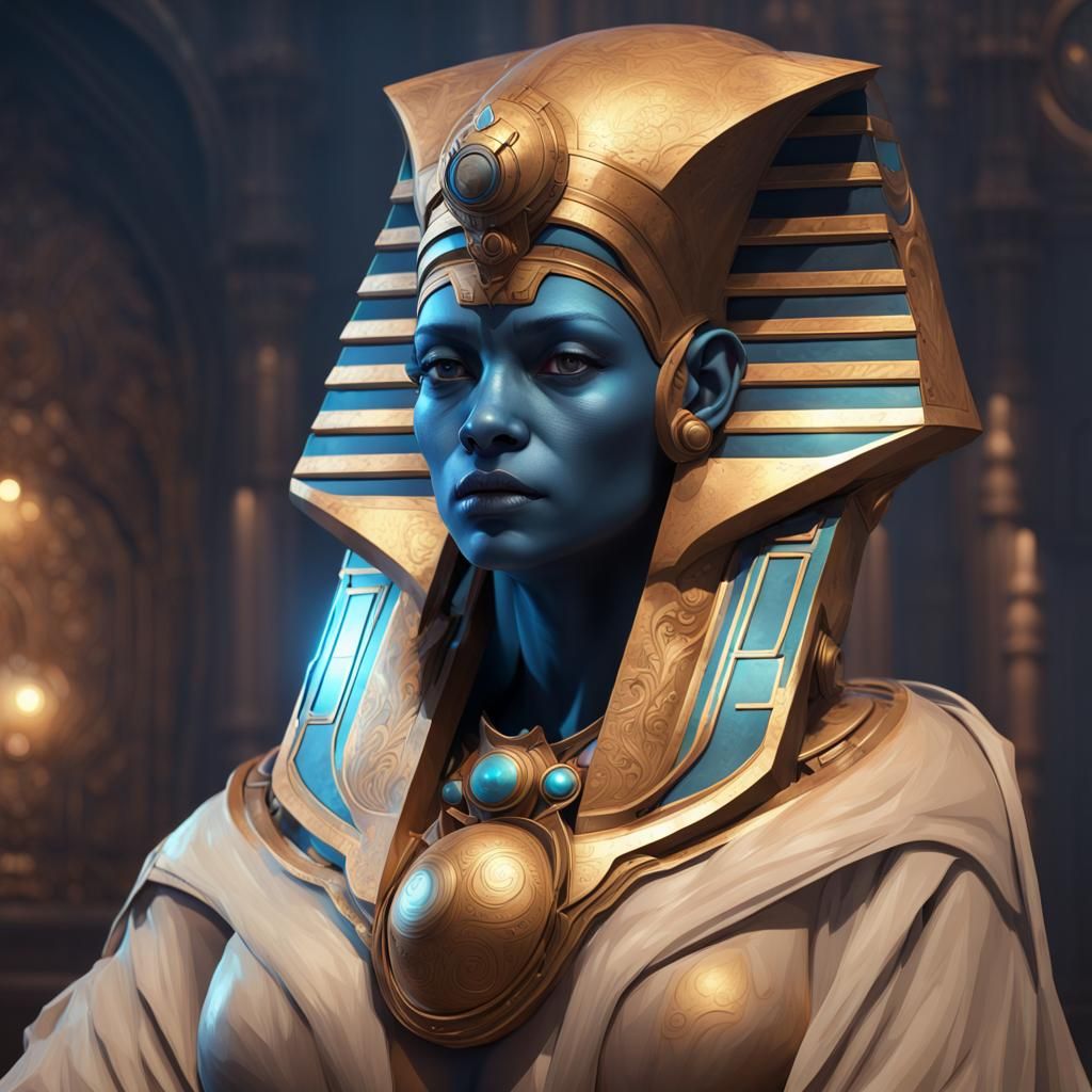 Sphinx Discussing Starship Breakage: Detailed Digital Portra...