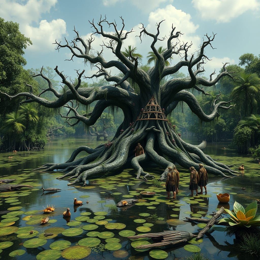 Vibrant Wetland Ecosystems of Black Marsh, Argonian Tribal G...