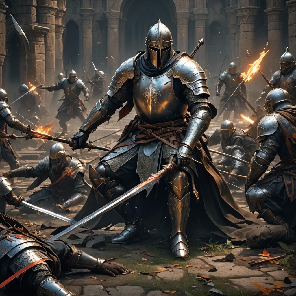 Knight's Last Stand: A Dark Fantasy Masterpiece