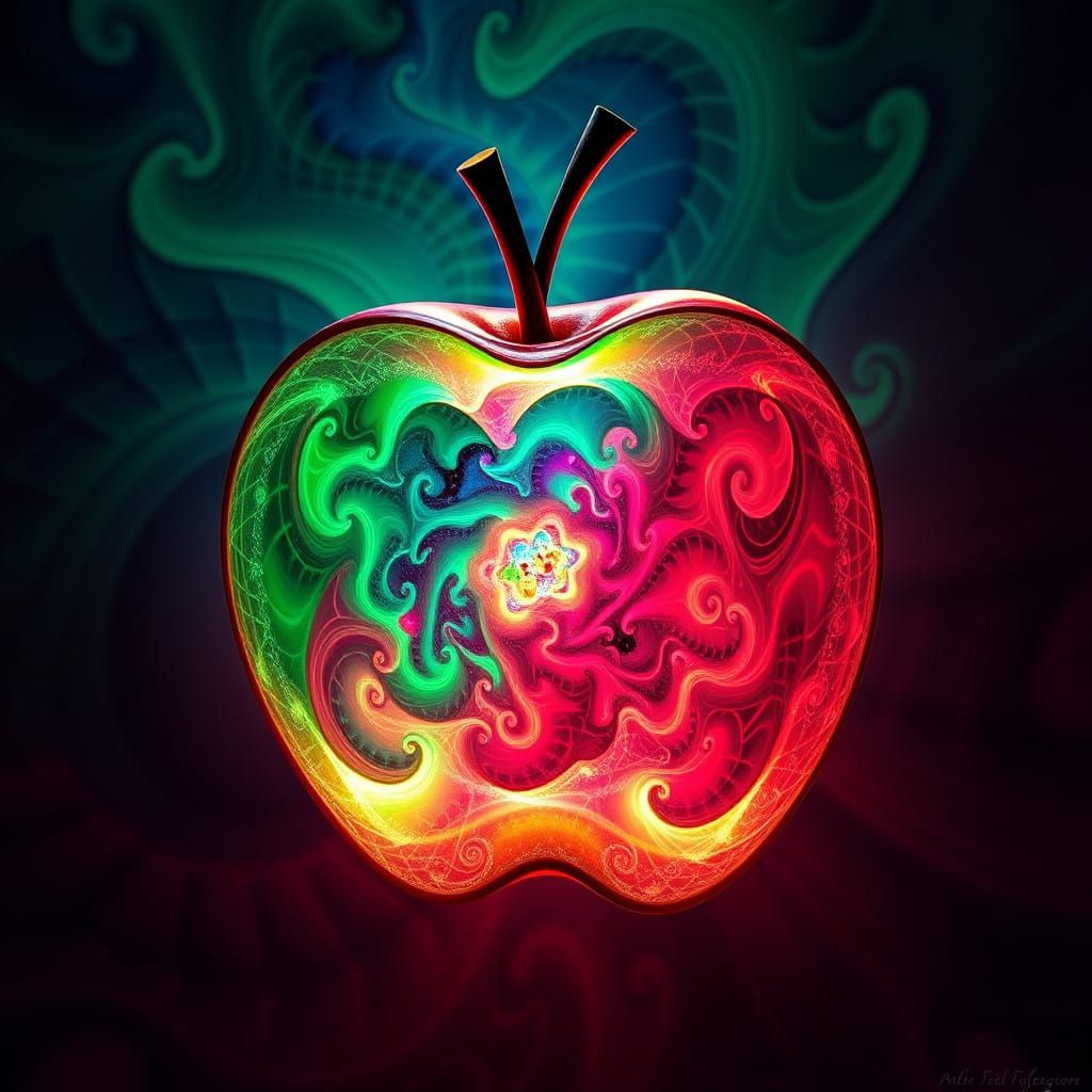 Glowing Portal to a Kaleidoscopic Realm in Vibrant Colors