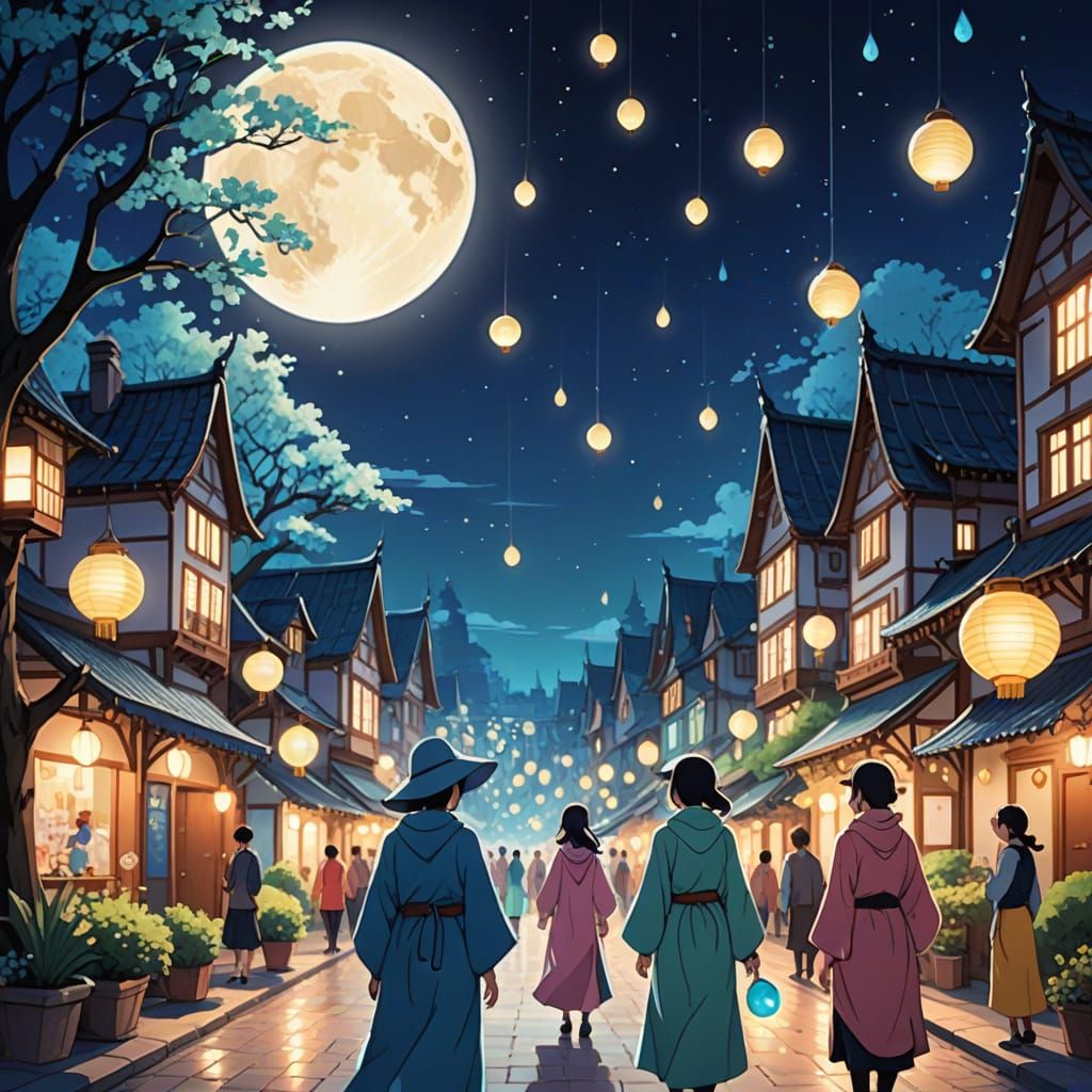 Whimsical Village Celebrates Glimmering Dewdrop Day