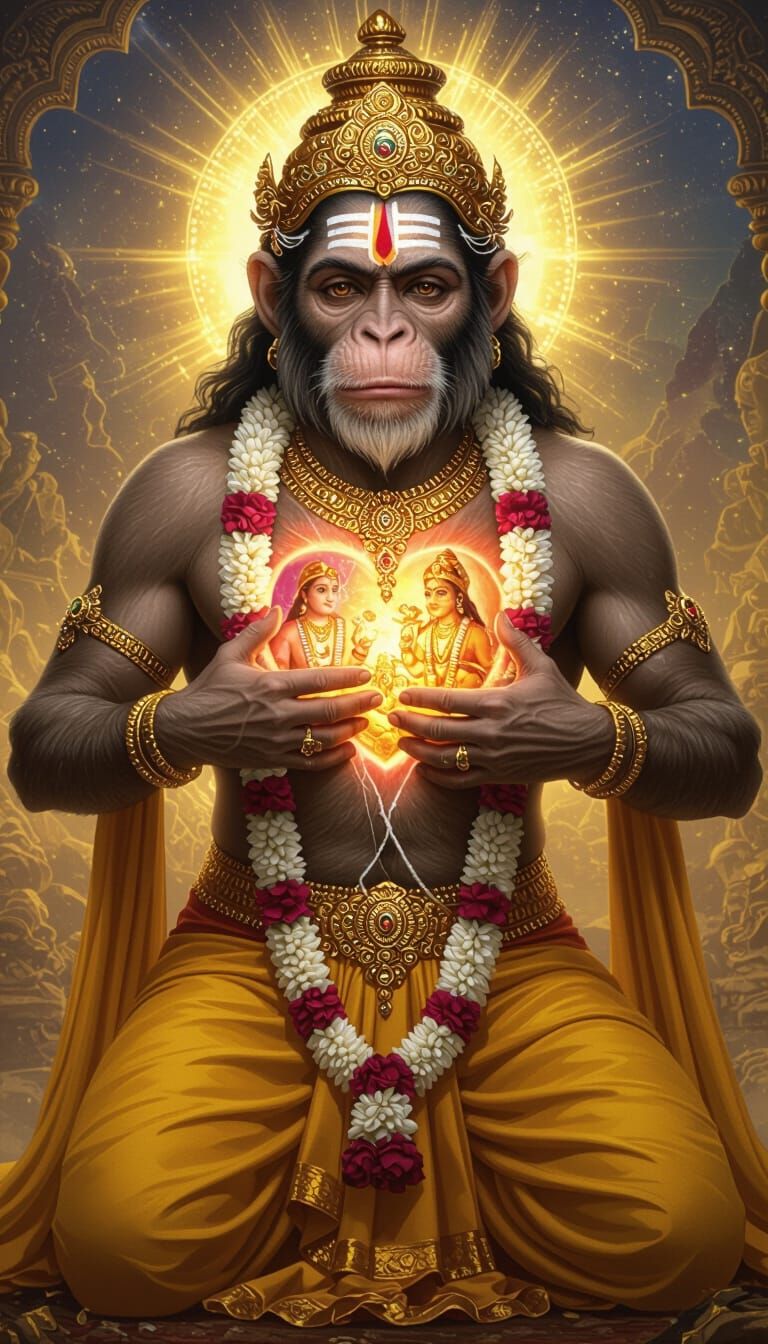 Divine Monkey Reveals Sacred Images