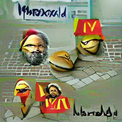 Karl Marx at McDonald's: A Digital Satire