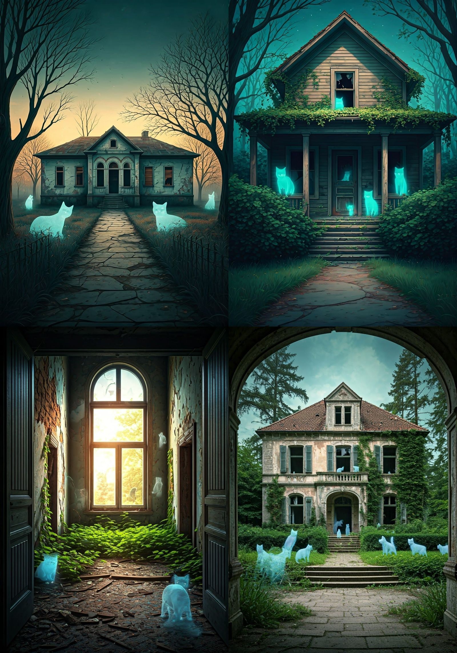 Ghostly Pets Inhabit Abandoned House