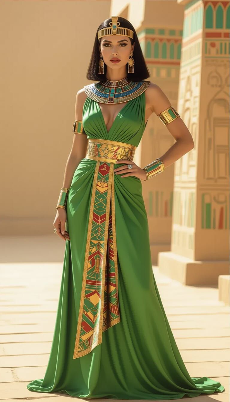 Egyptian Goddess in Cinematic Portrait