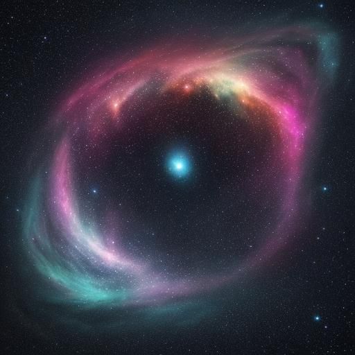 Cosmic Ice Creature Rising from Frozen Galaxy