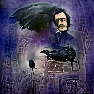 Eerie Raven in Gothic Style