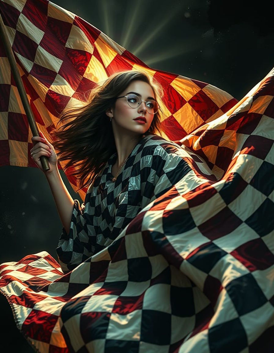 Gingham Goddess in Radiant Rebellion