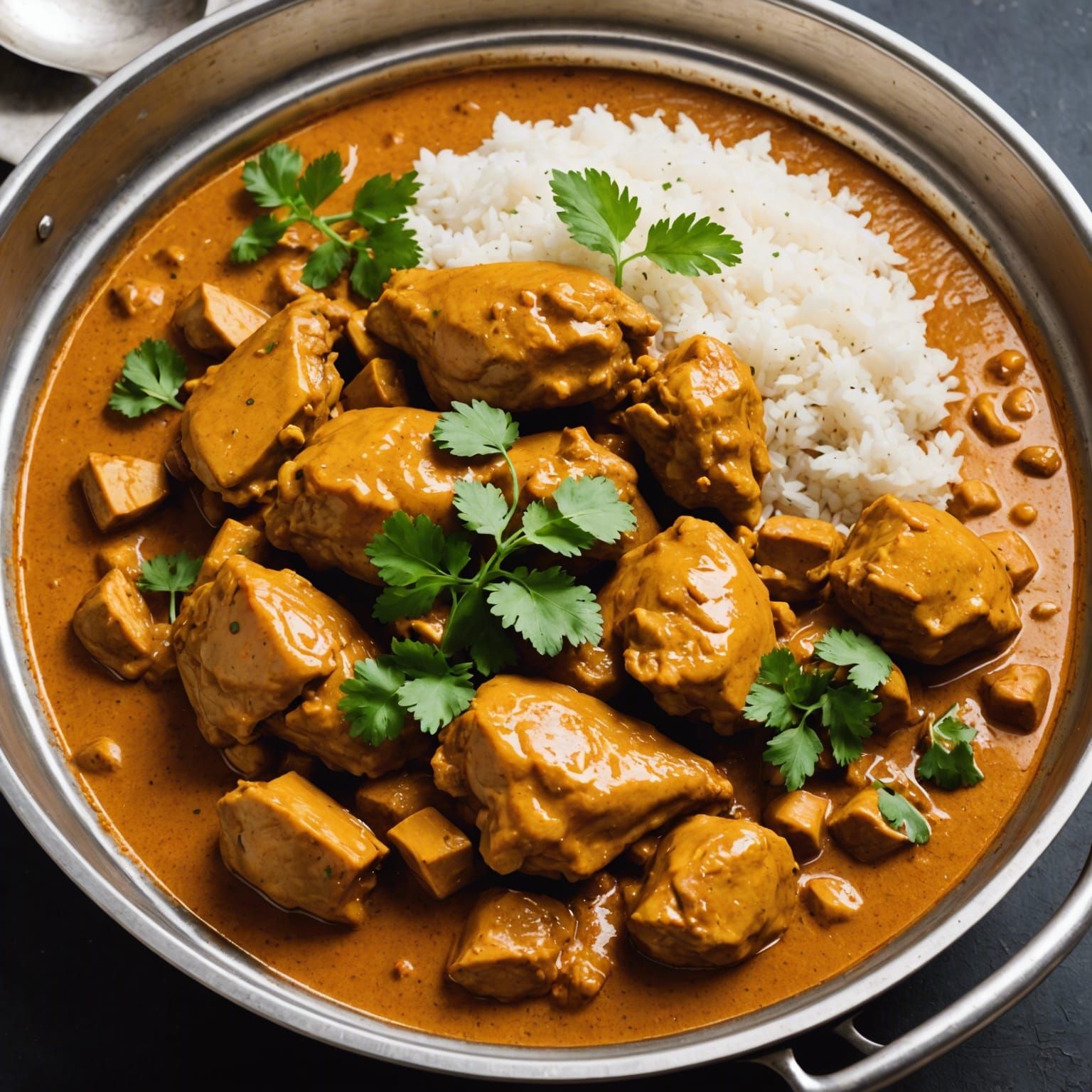 Delicious Chicken Curry: An AI-Generated Image