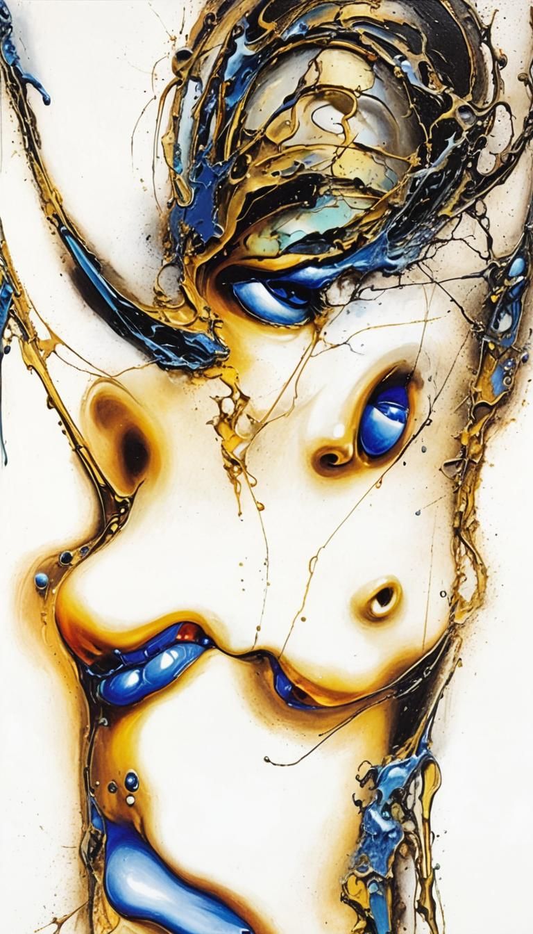 Energetic Abstract Lines in Surrealist Style