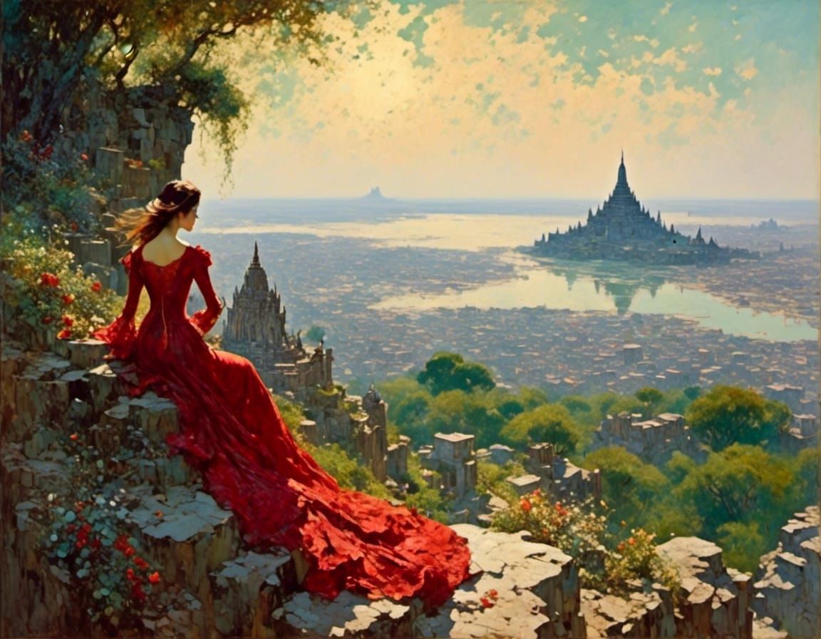 overlooking Mandalay