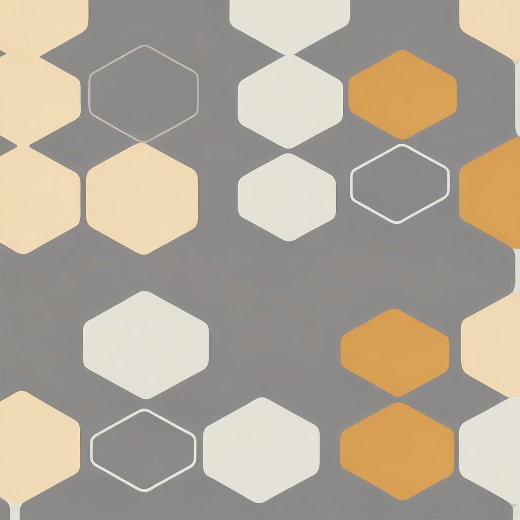 Minimalist Honeycomb Background in Neutral Tones