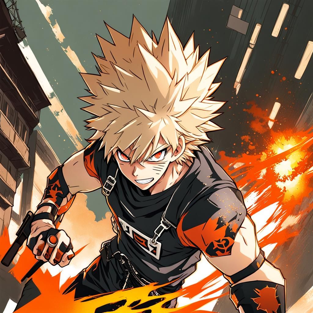 Bakugo in Anime Key Visual Style