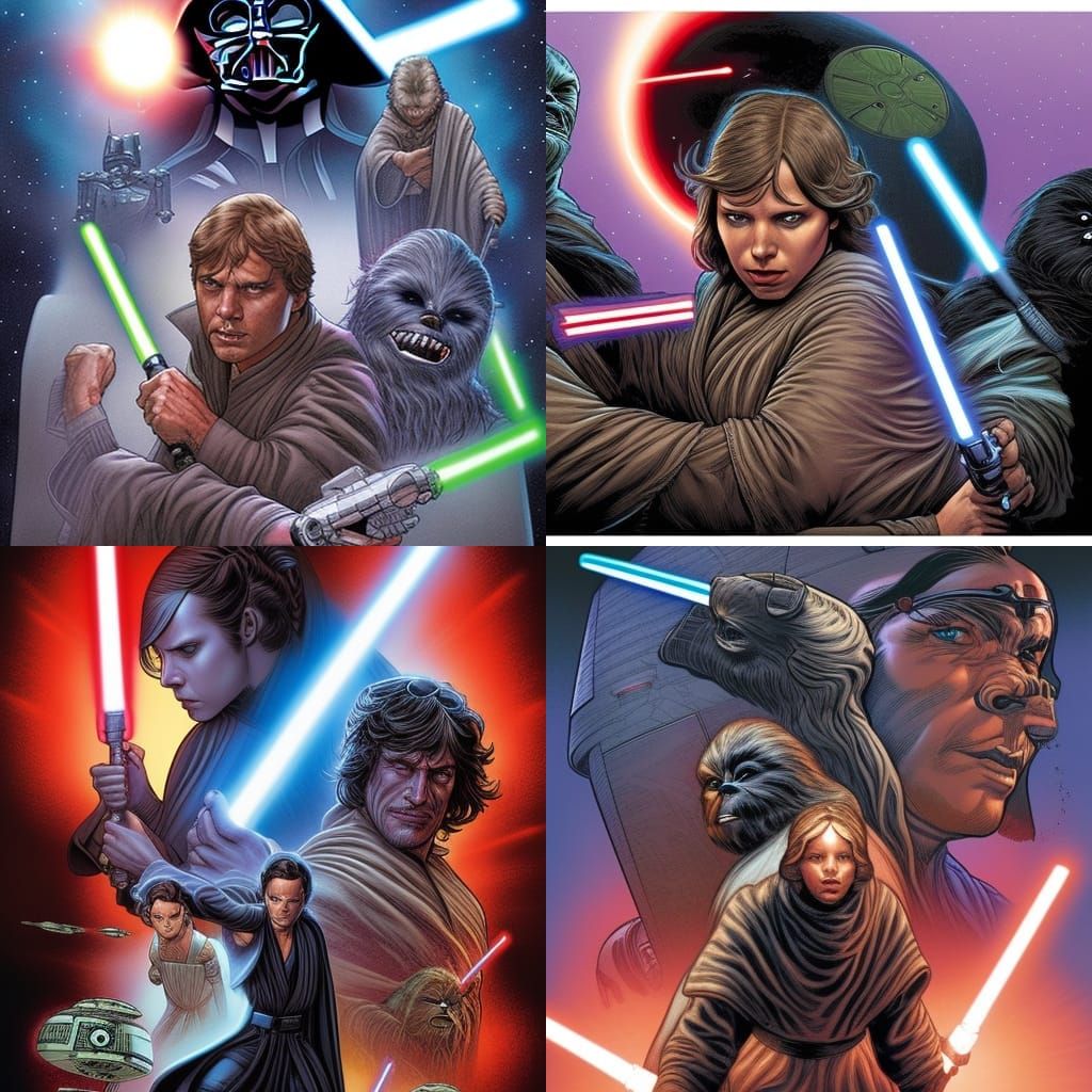 Star Wars Comic Book Art by Mark Brooks & Dan Mumford