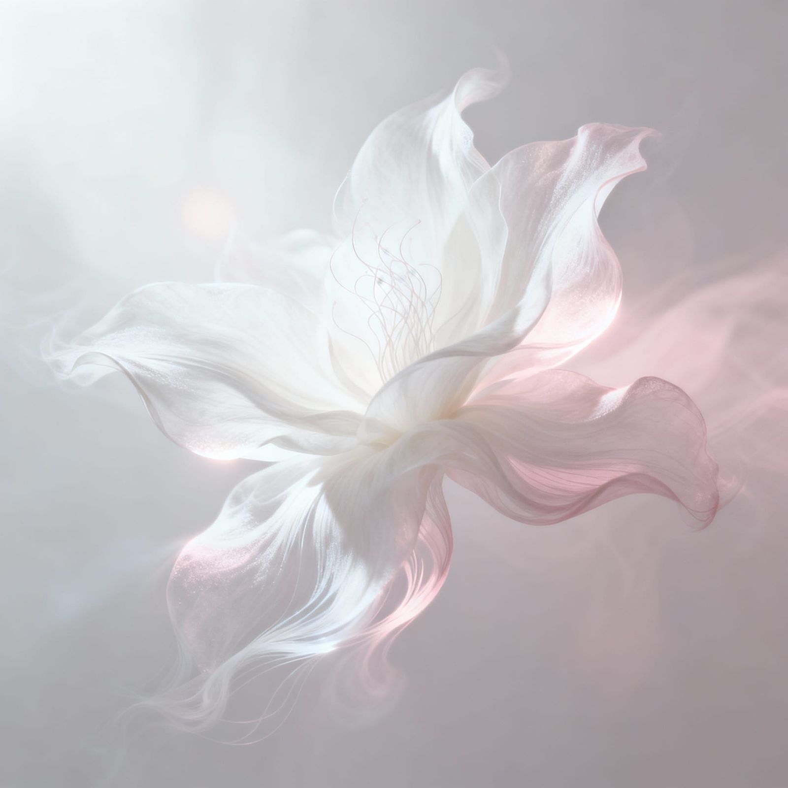 Abstract White Flowery Soul Atmosphere