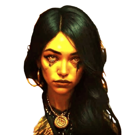 Surreal Portrait of Jazz-Age Bohemian in Abstract Expression...