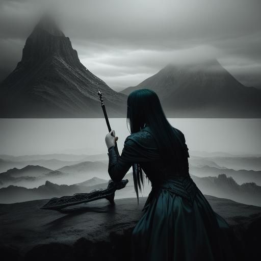 Otter Warrior in Dark Fantasy Film Noir