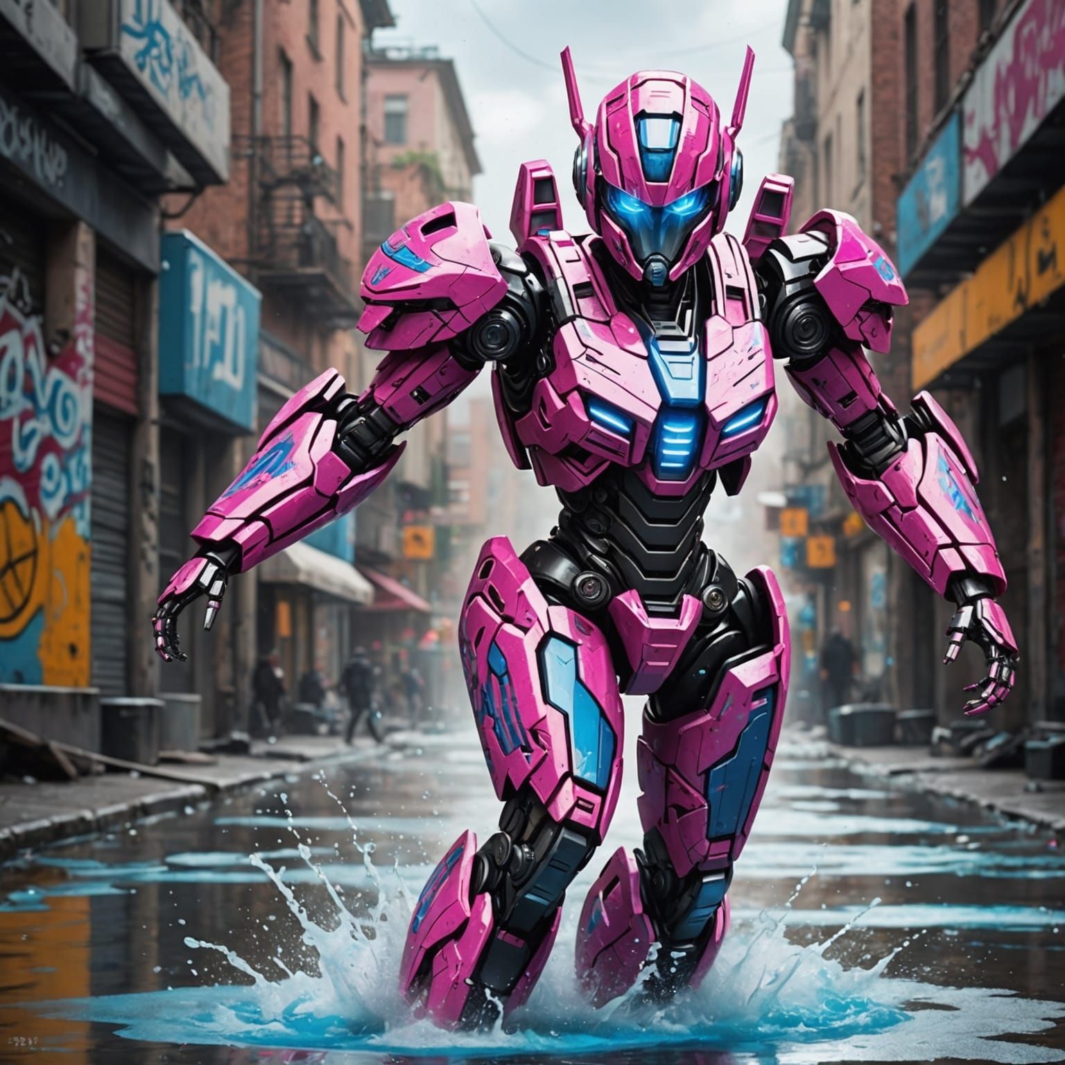Arcee Runs on Europa: Graffiti Street Art