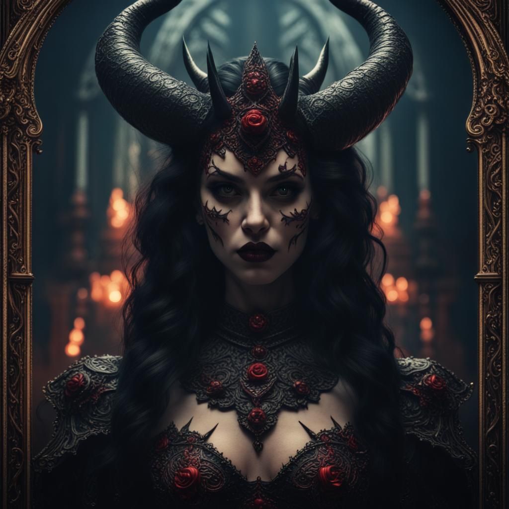 Dark Horror Princess as Tarot Devil