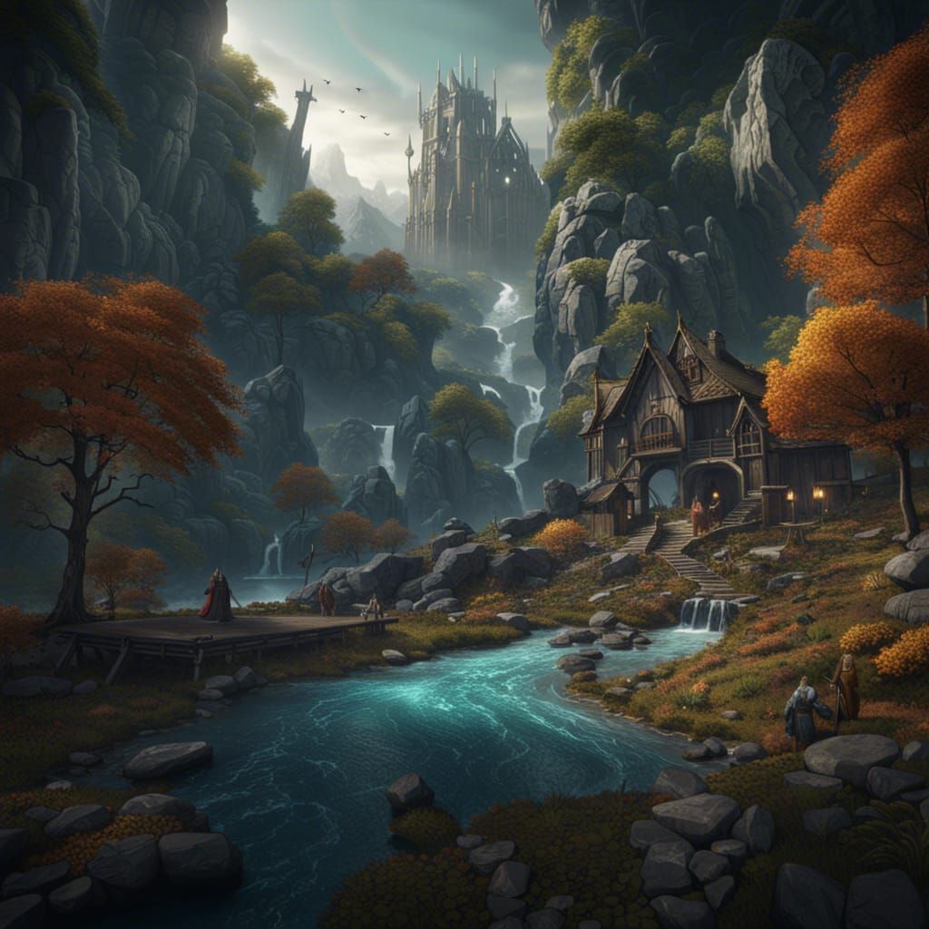 Norse Mythology Matte Painting in Unreal Engine