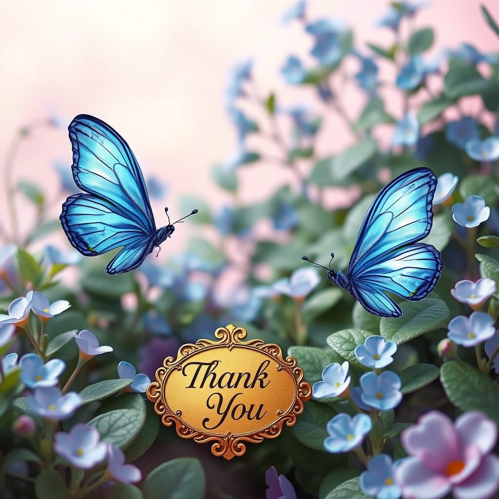 Whimsical Garden Scene in Dreamy Pastel Hues