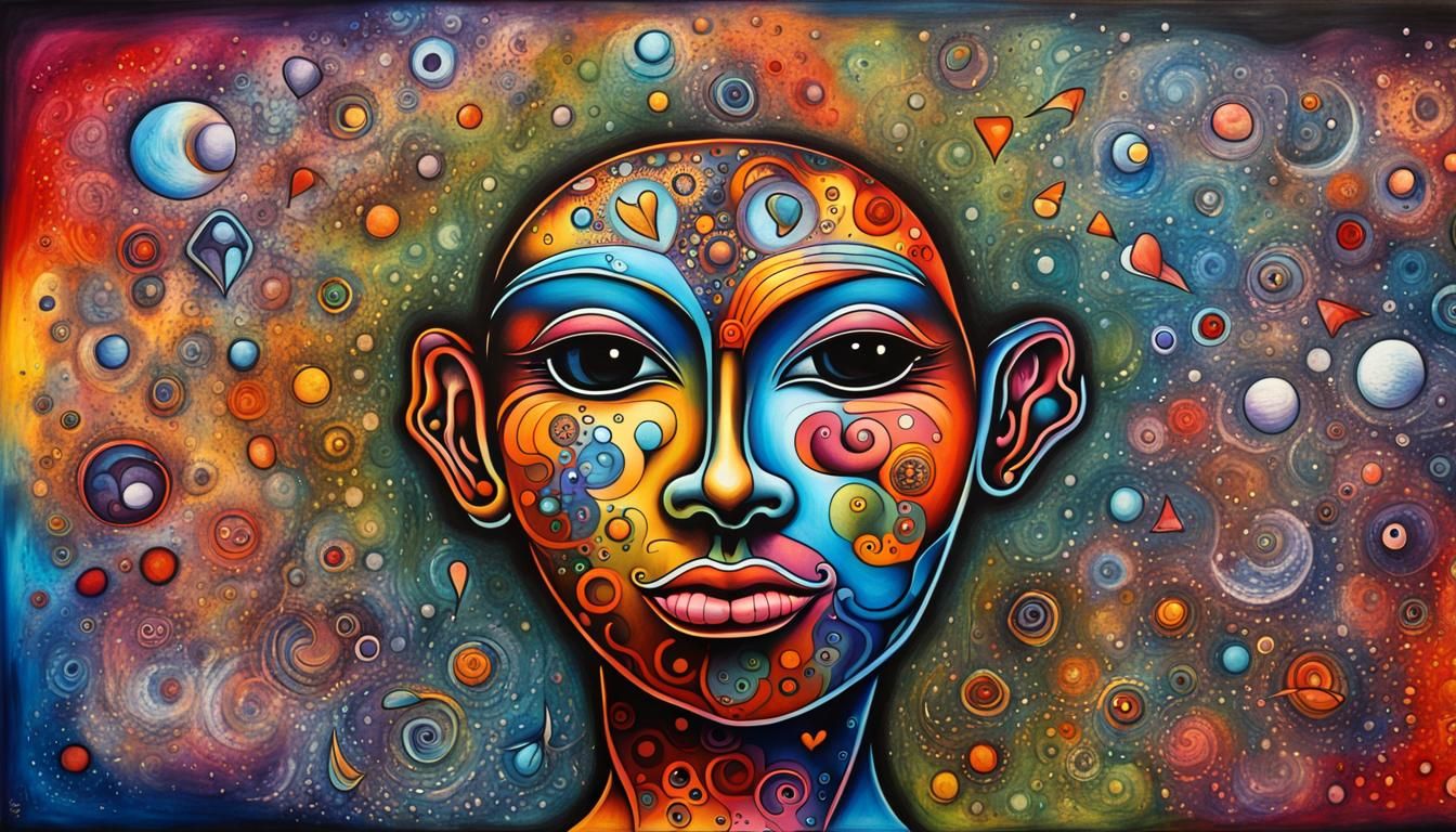 Anthropomorphic Dream: Colorful Graffiti Art of Love