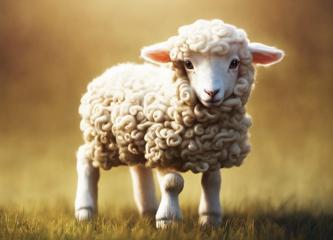 Lamb Illuminates Celestial City: AI Interpretation