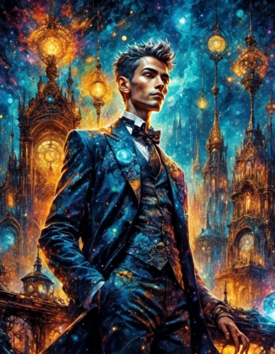 Cyberpunk Girl Portrait in Neon Rain