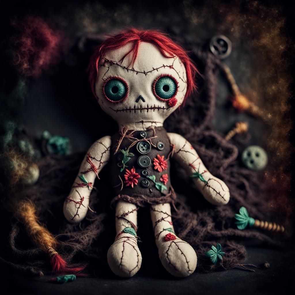 Living Voodoo Doll with Soft Fabric Texture
