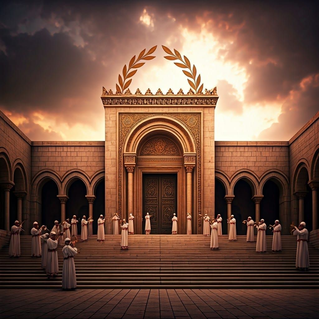 Jerusalem Temple: Majestic Fantasy Concept Art