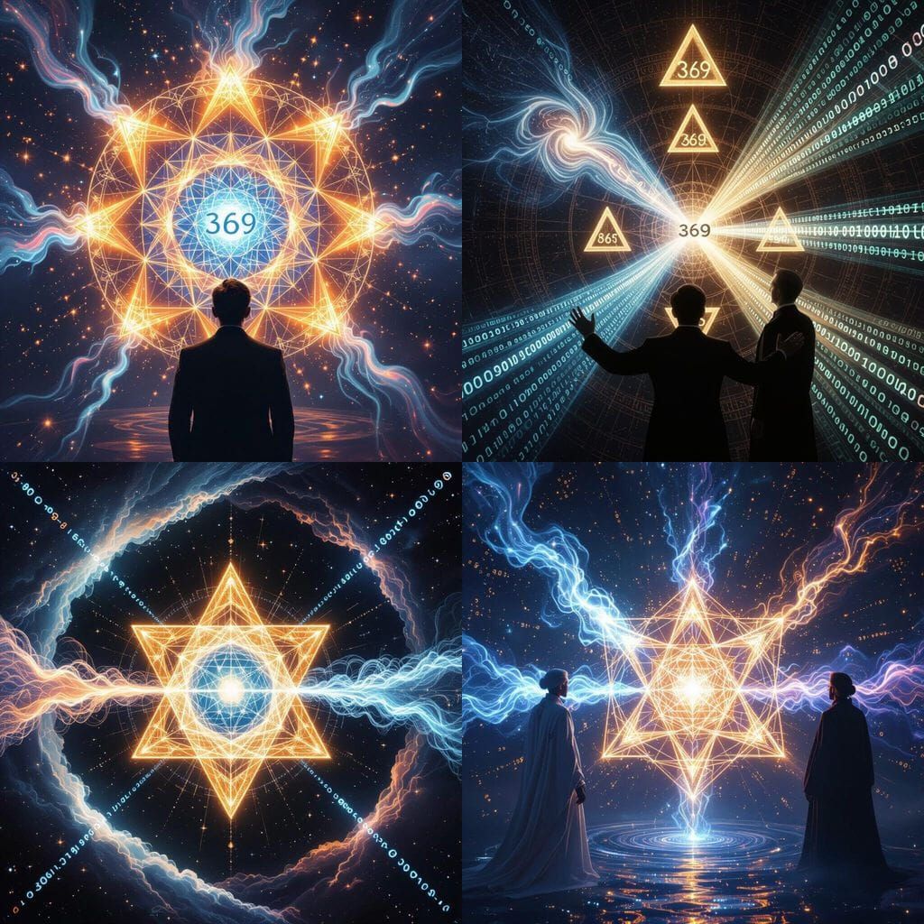 Cosmic Transcription: Tesla Witnesses Harmony of Chaos and O...