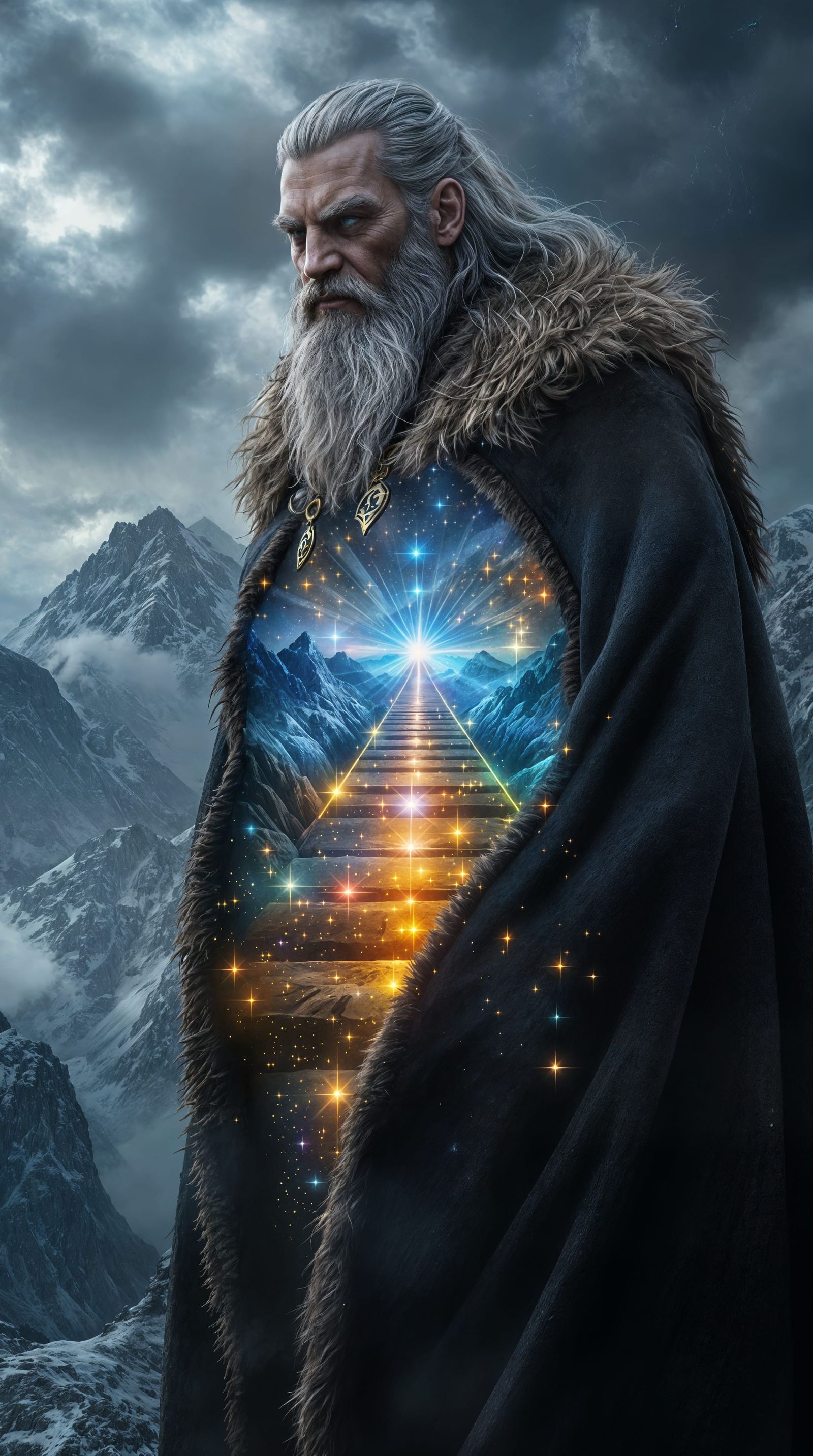 Norse God's Cloak Reveals Cosmic Bridge