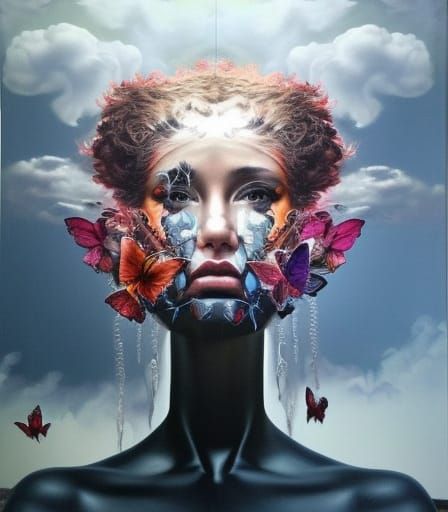 Sky Waterfalls: A Maximalist Digital Masterpiece