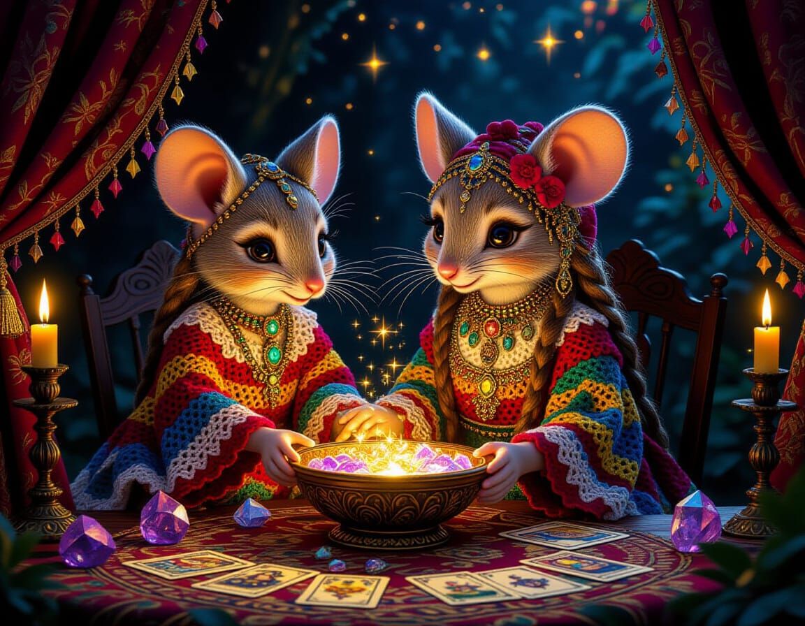 Madame Nibblemoon and her apprentice Crystella