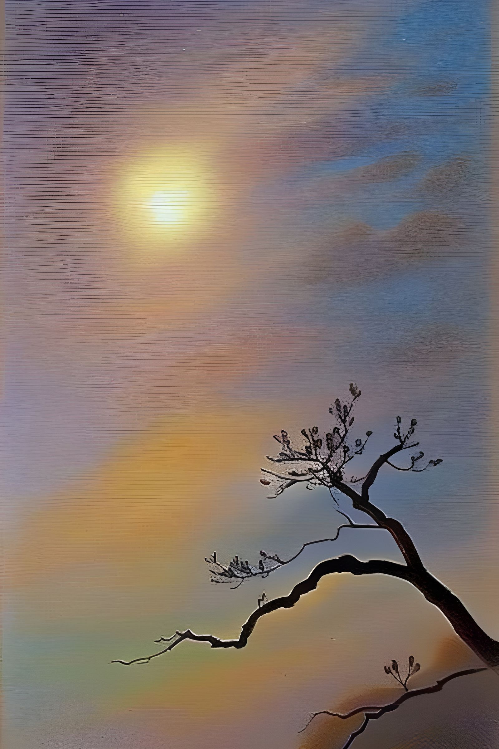 Swedish Celestial Sketch in Pencil and Pastel