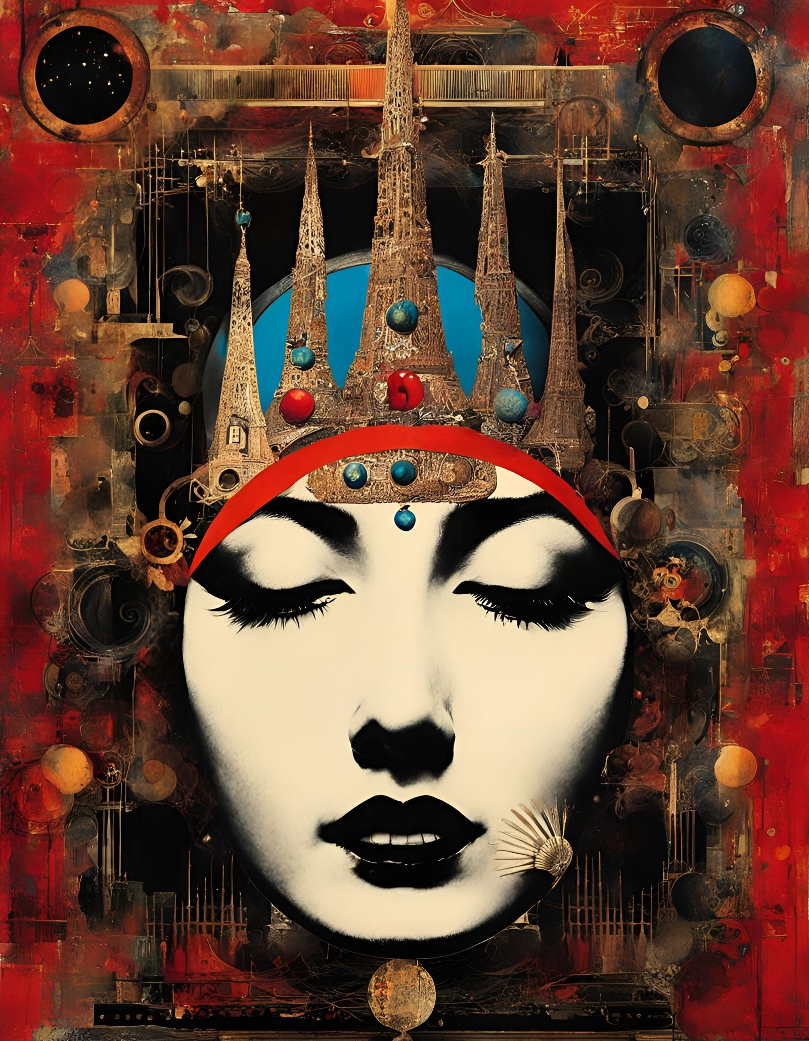 Dreamlike Portraits in Surrealist Digital Style