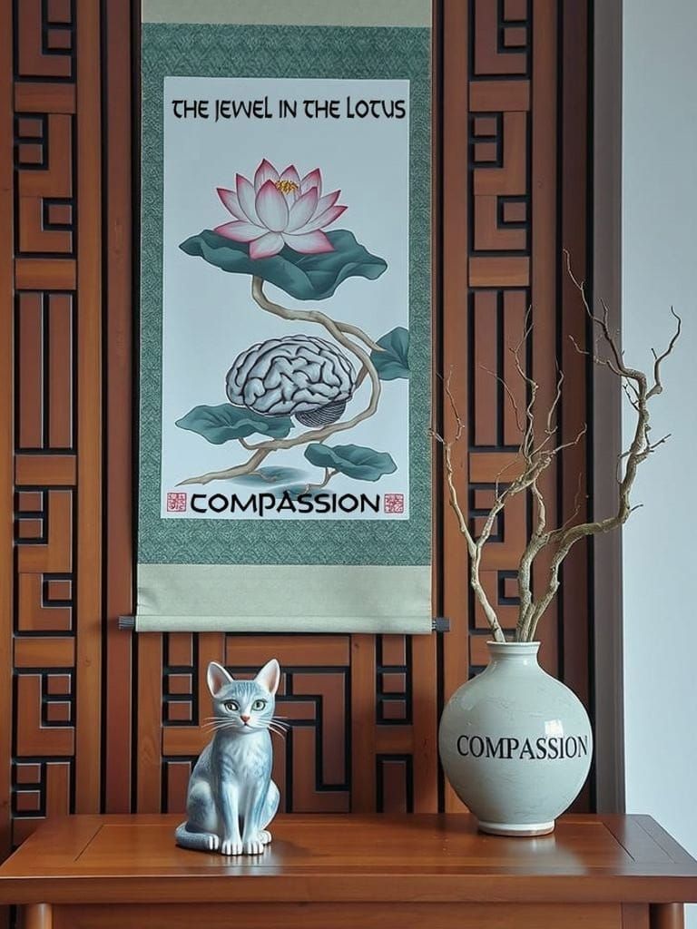 COMPASSION IS THE JEWEL IN OUR MIND, THE LOTUS