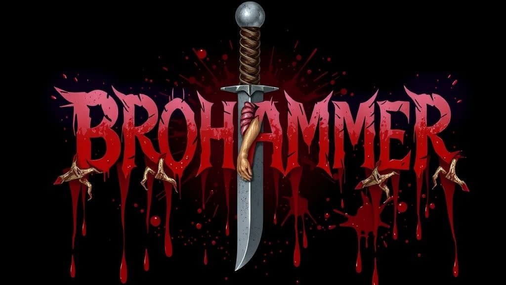 Macabre Death-Metal Band Logo in Dark Surrealist Style