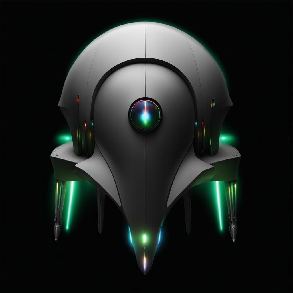 Hyper-Advanced Starship with Rainbow Engines