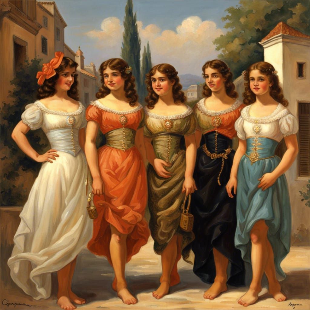 Beautiful Hispanic Girls Portrait