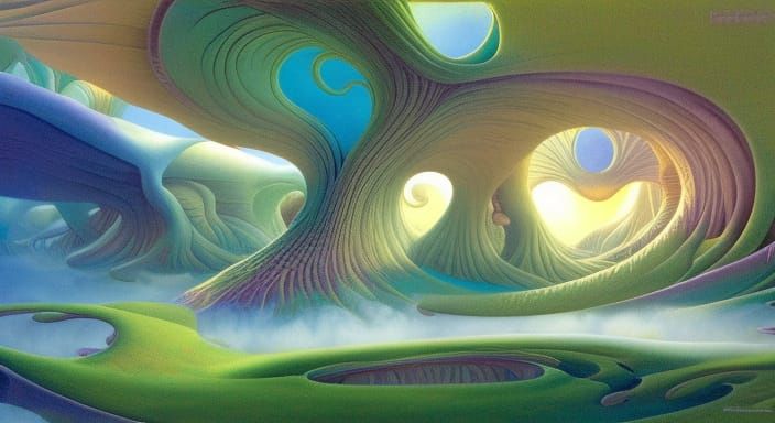 Mystical Dreamscape with Dynamic Lighting