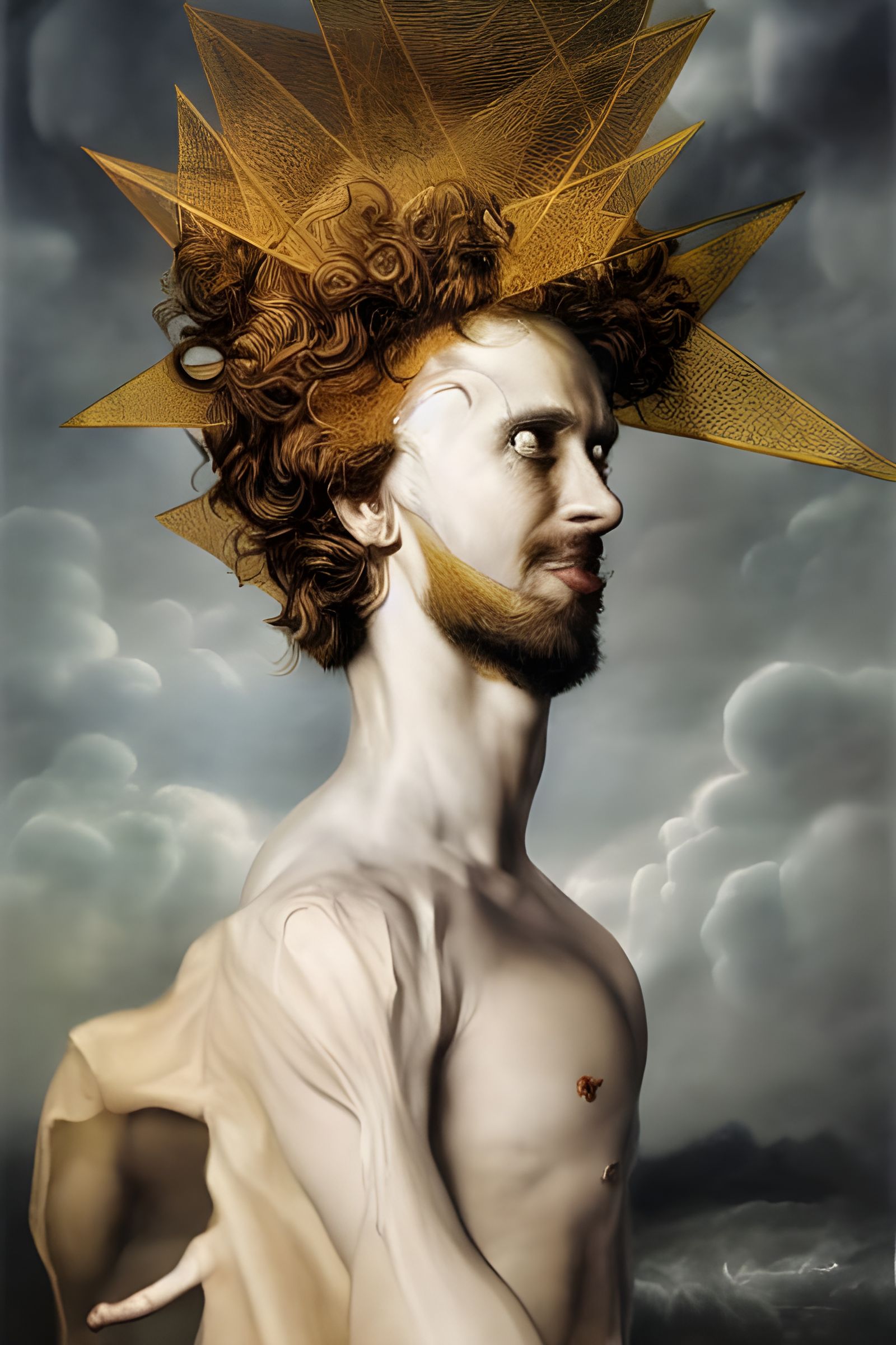 Shakespearean Actors After Show: Dramatic Digital Painting