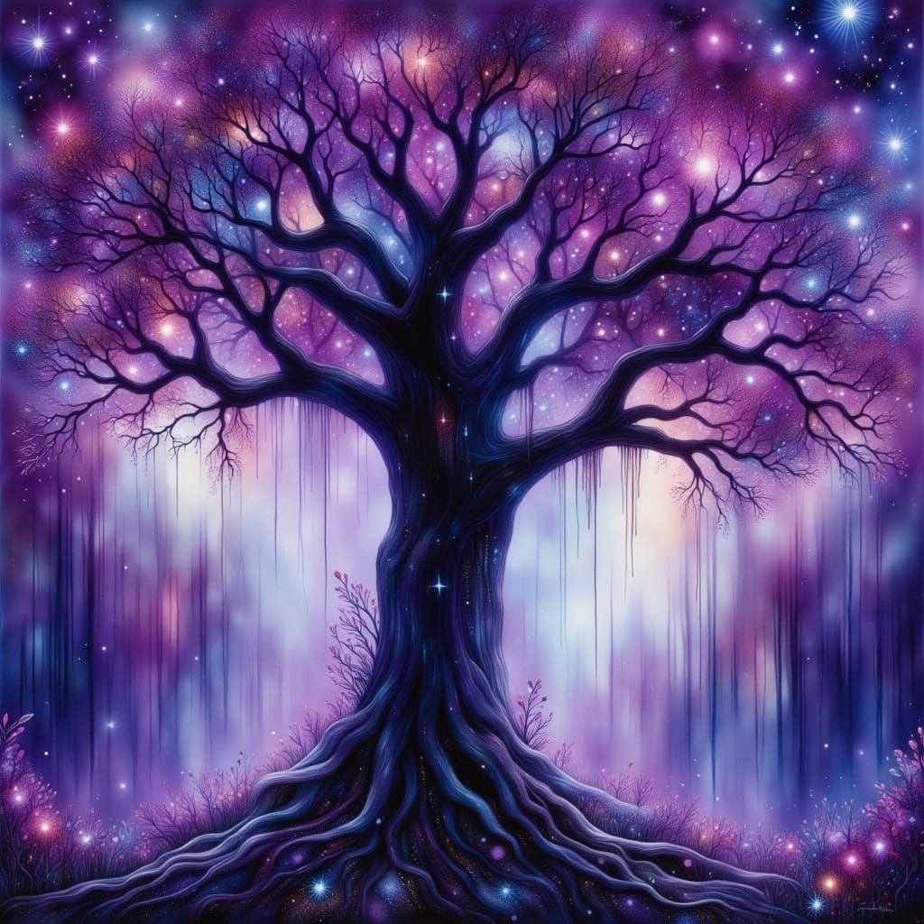 Whimsical Trees in Enchanted Dreamscape