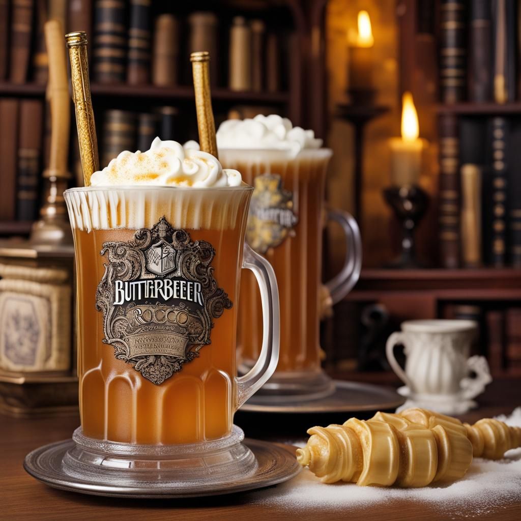 Rococo Butterbeer in Glass with Foam