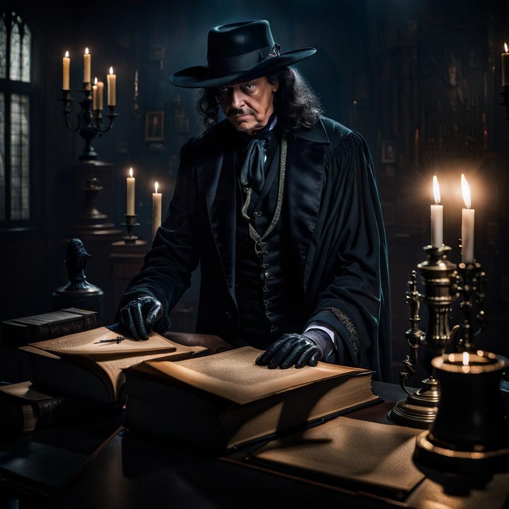 The Undertaker embodying Edgar Allan Poe