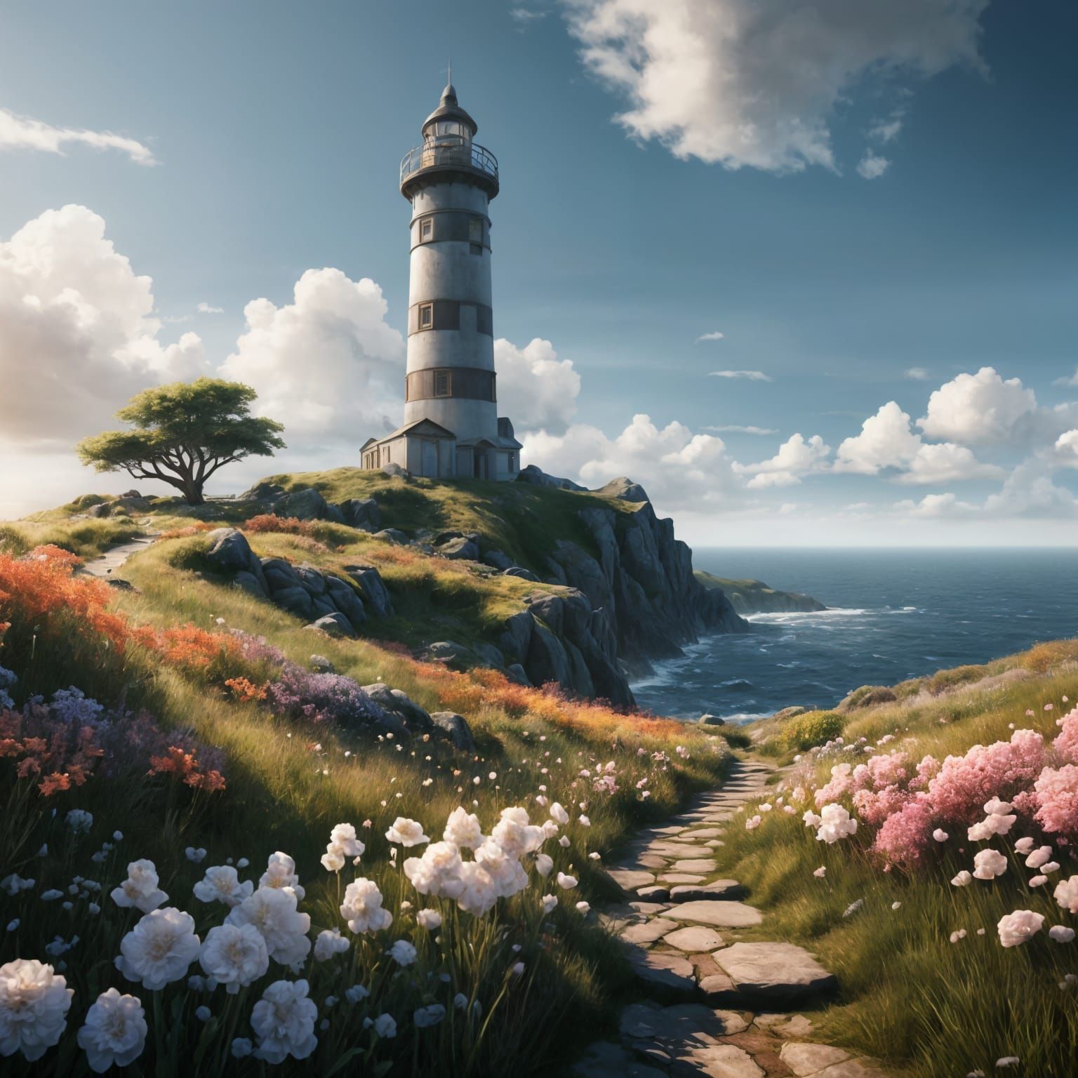 English Coastal Garden Oasis