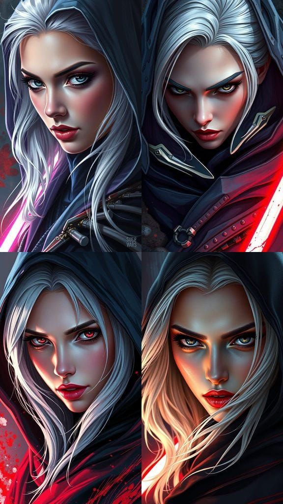 Hyperrealistic Sith Goddess in Seductive Attire