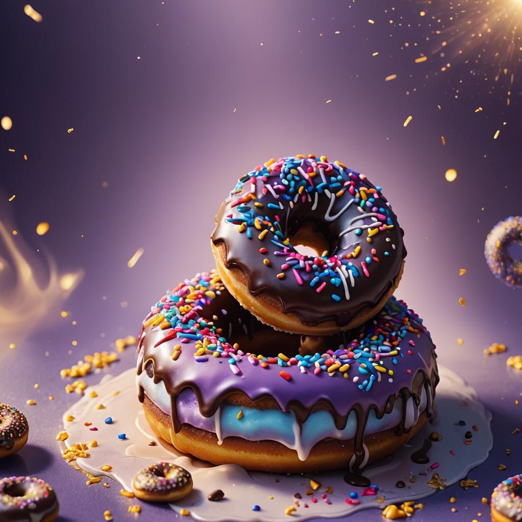 Chocolate Donut Cake with Swirly Frosting