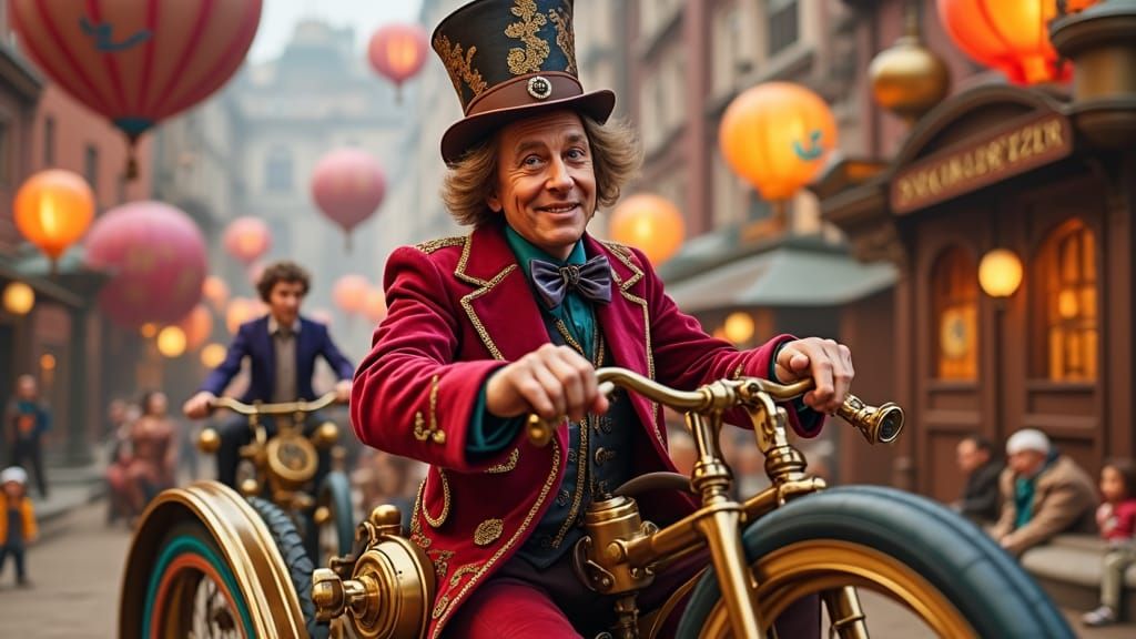 Willy Wonka's Steampunk Adventure to the Chocolate Factory